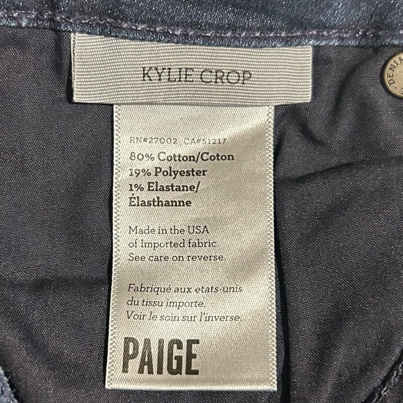 Paige Kylie Crop women’s size 32 jeans. - Picture 4 of 4